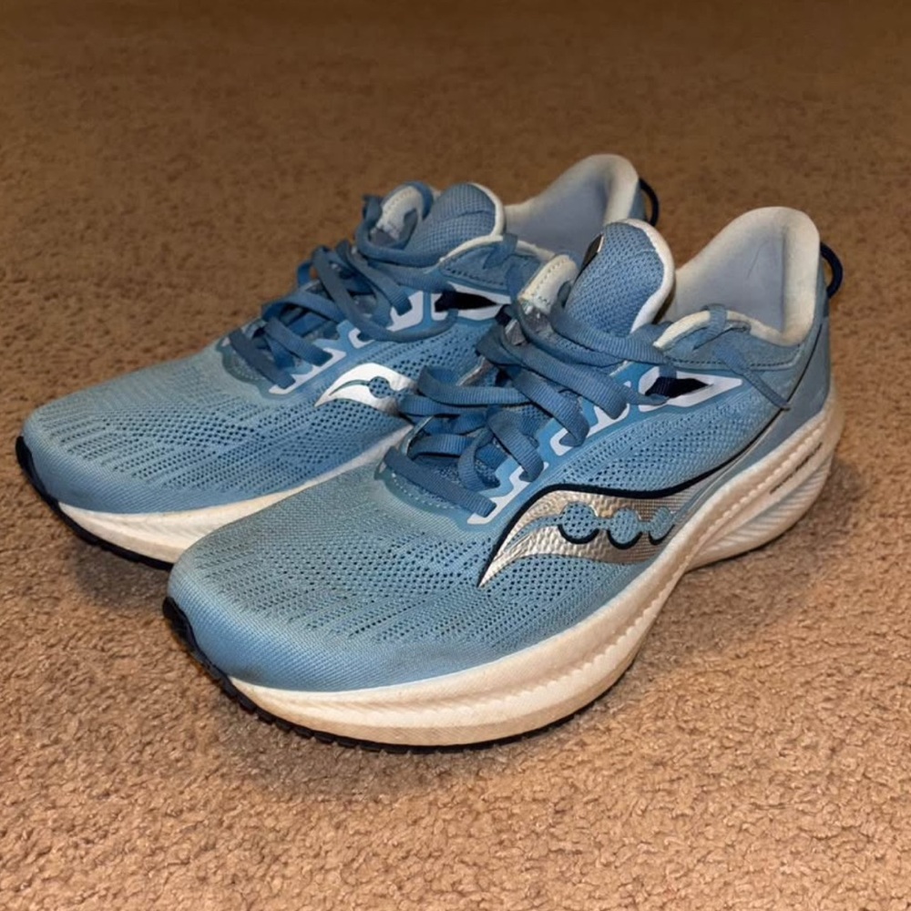 Saucony Triumph 21 PWRRUN+ Women's Blue Running Shoes